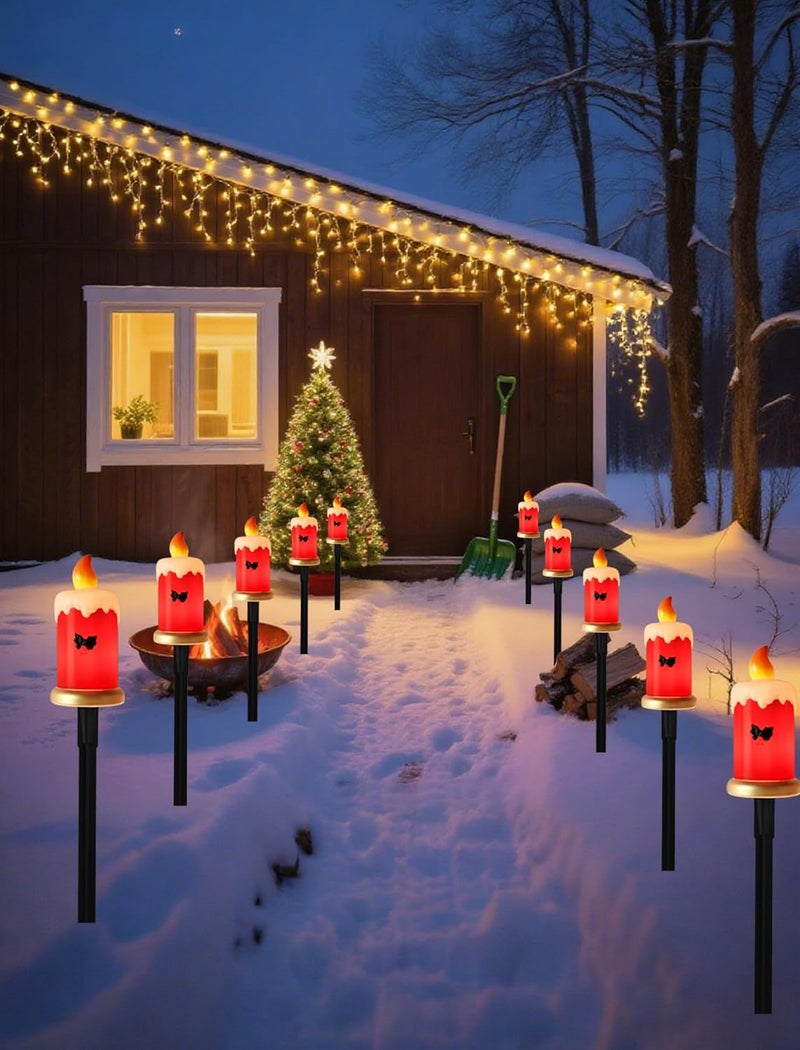 Adirxon 5-Pack Bright C7 Christmas Yard Stakes, Professional Outdoor Pathway Lights for Walkway, Heavy Duty Waterproof Holiday Decorations for Lawn & Winter Display - Image 5